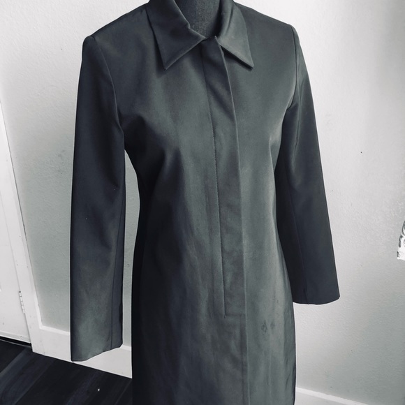Theory black pea coat size SM - Picture 2 of 6